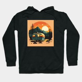 Camping Adventure Sunset, Camping Van Hoodie